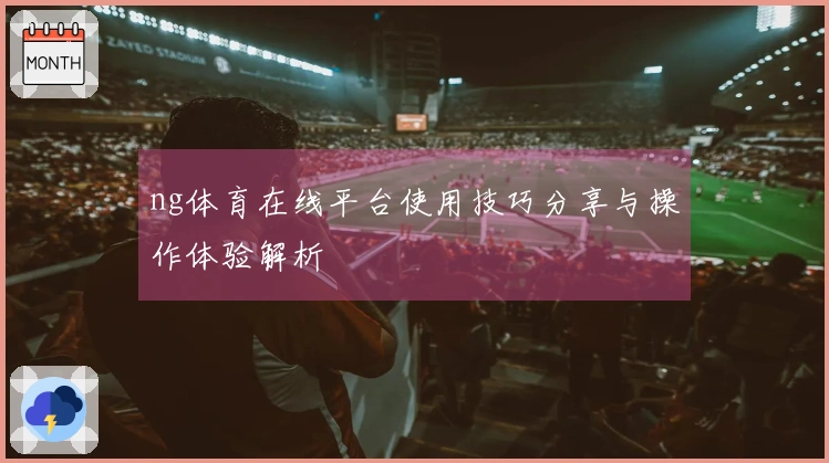 ng体育在线平台使用技巧分享与操作体验解析